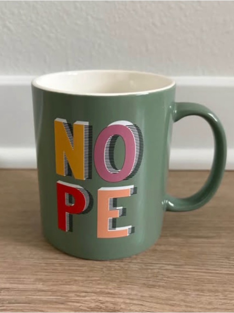 Green 'NOPE' Ceramic Mug - Room Essentials